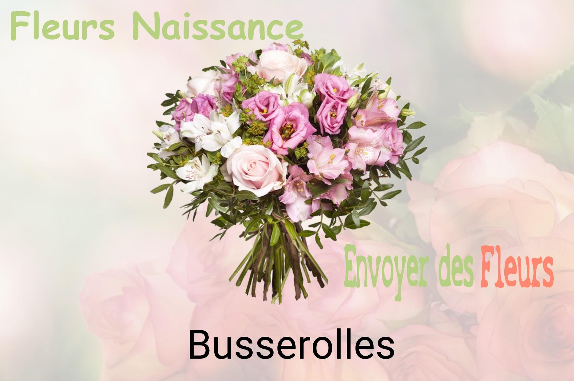 Bouquet de fleurs de naissance livré à Busserolles